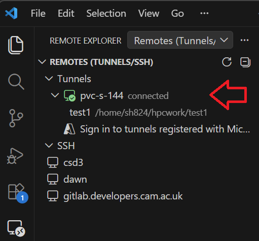 dawn VS Tunnel connection 8