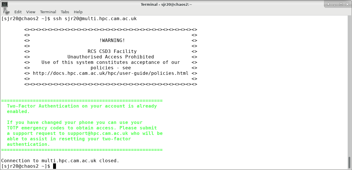 multi login - TOTP already configured